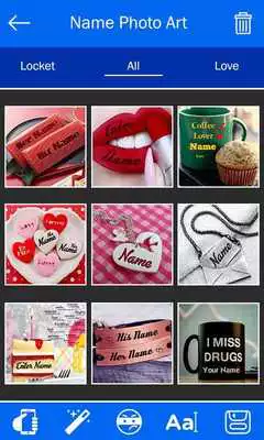 Play My Name Art : Name on Pics