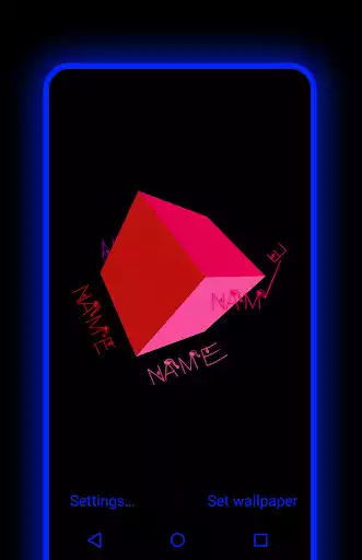 Play My Name Cube Live Wallpaper as an online game My Name Cube Live Wallpaper with UptoPlay