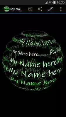Play My Name in 3D Live Wallpaper