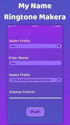 Play My name ringtone maker-ringtone with music