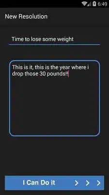 Play My New Years resolutions list Play My New Years resolutions list
