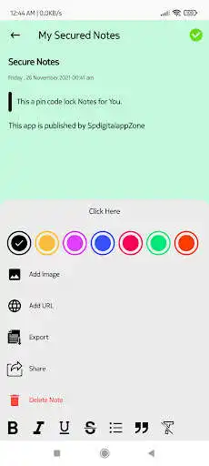 Play My Notes with Lock