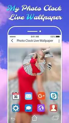 Play My Photo Clock Live Wallpaper : Digital Clock