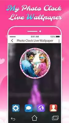 Play My Photo Clock Live Wallpaper : Digital Clock