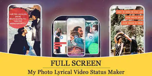 Play My Photo Full Screen Lyrical Video Status Maker  and enjoy My Photo Full Screen Lyrical Video Status Maker with UptoPlay