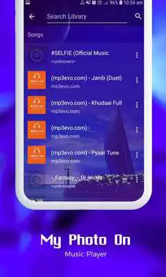 Play My Photo On Music Player