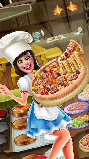 Play My Pizza Truck Cafe Deluxe 2D: World Cooking Game as an online game My Pizza Truck Cafe Deluxe 2D: World Cooking Game with UptoPlay