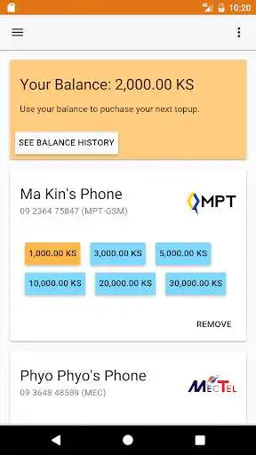Play My Prepaid Topup (M-Topup)