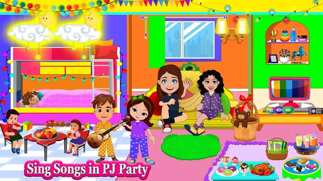 Play My Pretend City Pajama Party  and enjoy My Pretend City Pajama Party with UptoPlay