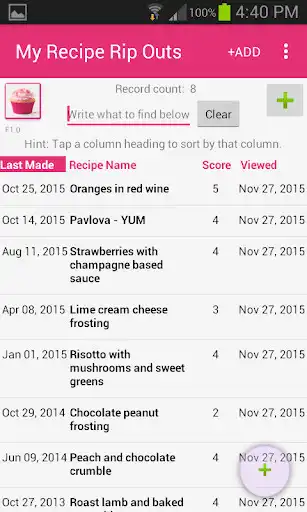 Play My Recipe Rip Outs