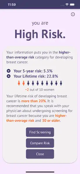 Play My Risk Breast Cancer as an online game My Risk Breast Cancer with UptoPlay