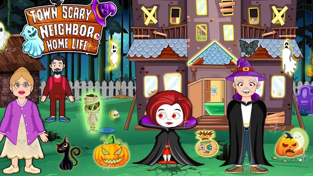 Play My Scary Town Ghost House Life as an online game My Scary Town Ghost House Life with UptoPlay