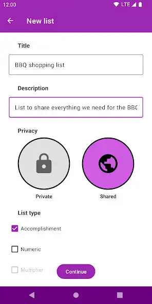 Play My Shared Lists as an online game My Shared Lists with UptoPlay