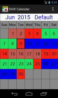 Play My Shift Calendar