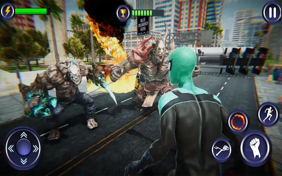 Play My Spider Rope Hero City as an online game My Spider Rope Hero City with UptoPlay