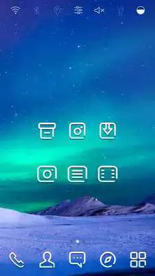 Play Mystery Aurora Launcher theme