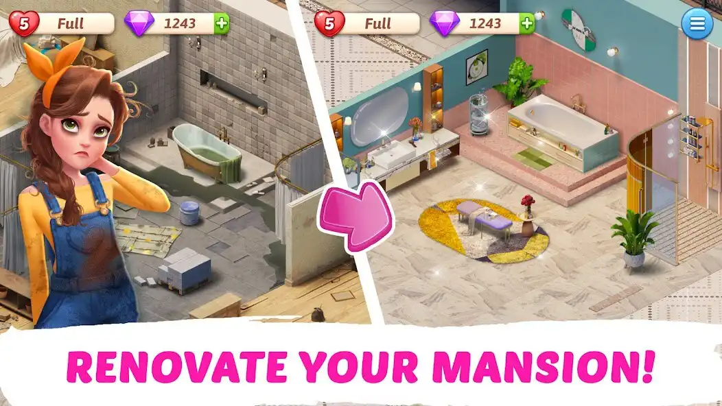 Play My Story - Mansion Makeover as an online game My Story - Mansion Makeover with UptoPlay