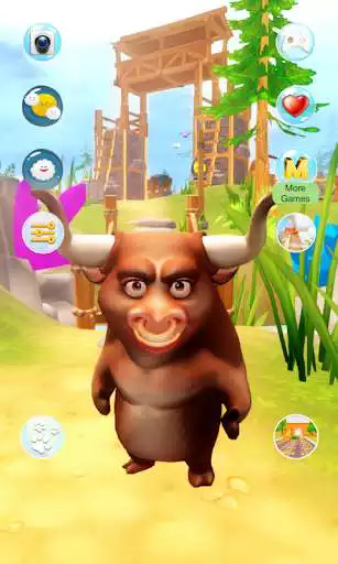 Play My Talking Bull as an online game My Talking Bull with UptoPlay