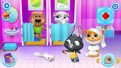 Play My Talking Tom Friends as an online game My Talking Tom Friends with UptoPlay