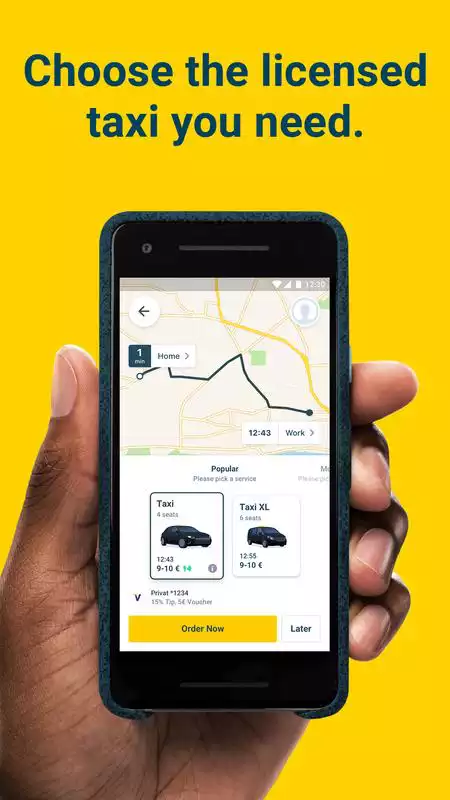 Play mytaxi. Europe's #1 Taxi App