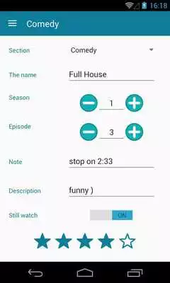 Play My TV Series note