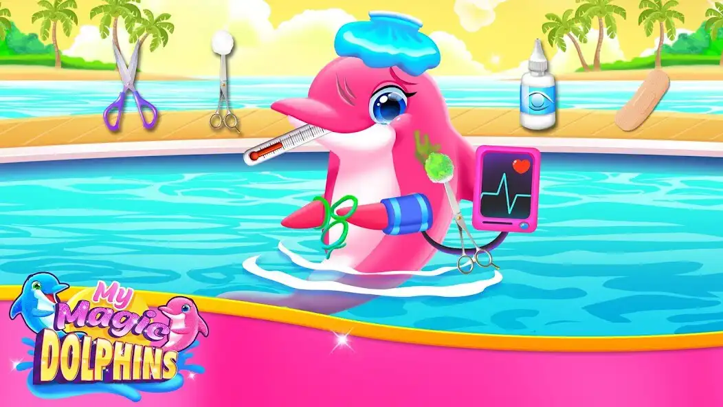 Play My Twin Dolphin Baby Care as an online game My Twin Dolphin Baby Care with UptoPlay