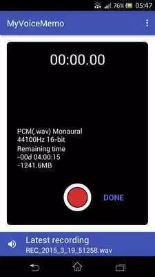 Play MyVoiceMemo PCM