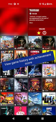 Play My Xbox Live Friends & Achievements (Free Version) as an online game online My Xbox Live Friends & Achievements (Free Version) with UptoPlay Play My Xbox Live Friends & Achievements (Free Version) as an online game My Xbox Live Friends & Achievements (Free Version) with UptoPlay