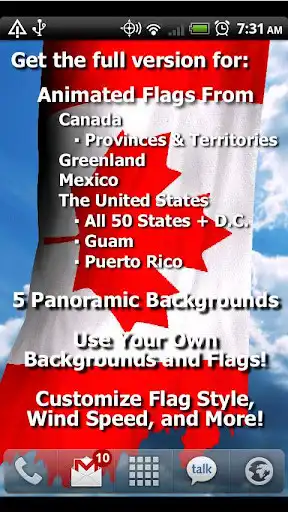 Play NA Flags Free Live Wallpaper
