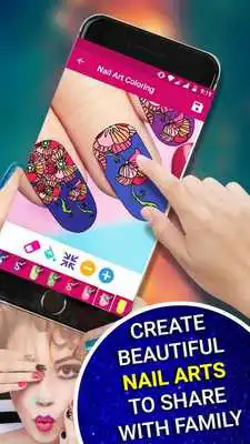 Play Nail Art Color by Number - Nail Salon Number Color