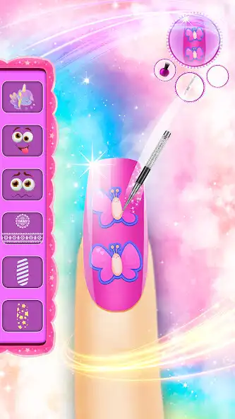 Play Nail Art game-Acrylic Nails as an online game Nail Art game-Acrylic Nails with UptoPlay
