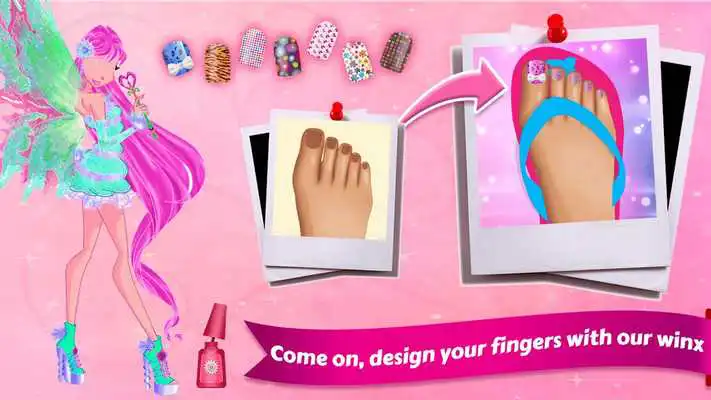 Play Nail Salon Winx beauty - Beauty Winx Foot Spa