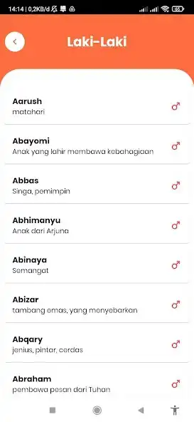 Play Nama Bayi  Artinya as an online game Nama Bayi  Artinya with UptoPlay