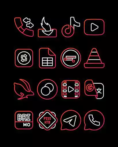 Play Nambula Red - Lines Icon Pack  and enjoy Nambula Red - Lines Icon Pack with UptoPlay