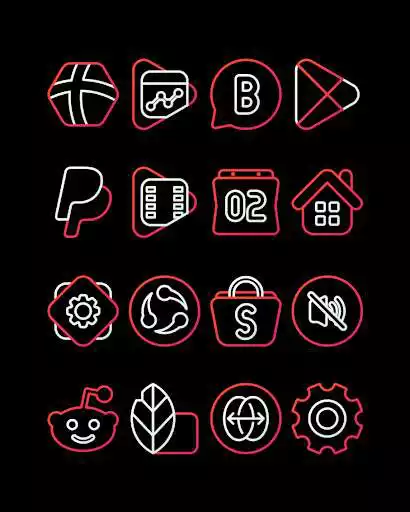 Play Nambula Red - Lines Icon Pack as an online game Nambula Red - Lines Icon Pack with UptoPlay