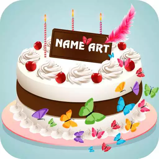 Free play online Name Art On Birthday Cake: Focus Filter Maker App APK