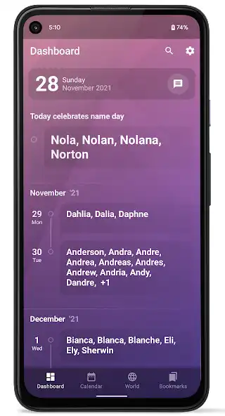 Play Name day calendar  and enjoy Name day calendar with UptoPlay