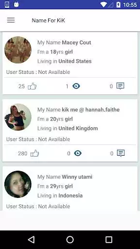Play Name For KiK