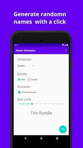 Play Name Generator - simple random name creator!  and enjoy Name Generator - simple random name creator! with UptoPlay