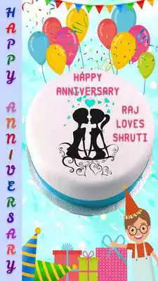 Play Name on Anniversary Cake