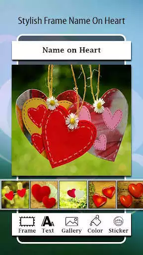 Play Name on Heart Photo Editor as an online game Name on Heart Photo Editor with UptoPlay