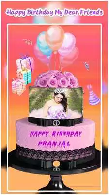 Play Name Photo On Birthday Cake
