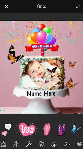 Play Name Picture on Birthday Cake as an online game Name Picture on Birthday Cake with UptoPlay