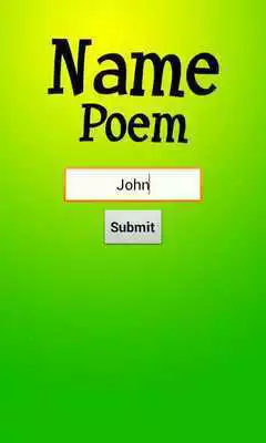 Play Name Poem