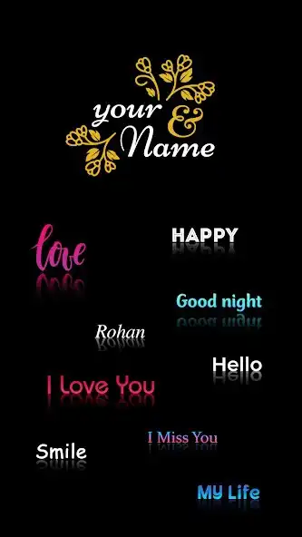 Play Name Shadow Art Wallpaper : Name Art Photo Editor as an online game Name Shadow Art Wallpaper : Name Art Photo Editor with UptoPlay