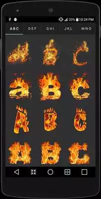 Play Name Text Fire