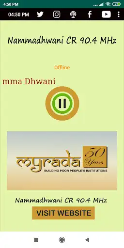 Play Namma Dhwani 90.4 CRS  and enjoy Namma Dhwani 90.4 CRS with UptoPlay