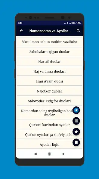 Play Namoznoma va Ayollar fiqhi  and enjoy Namoznoma va Ayollar fiqhi with UptoPlay