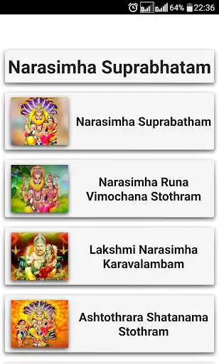Play APK Narasimha Suprabhatam  and enjoy Narasimha Suprabhatam with UptoPlay essentionalDevotionalR.NarasimhaS
