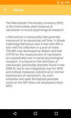 Play Narcissistic Personality Test as an online game Narcissistic Personality Test with UptoPlay